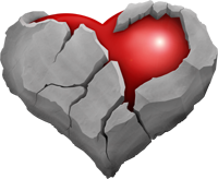 serce z kamienia